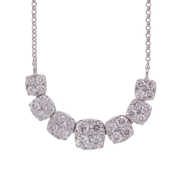 Diamond Cluster Bar Necklace Rasmussen Diamonds Mount Pleasant, WI
