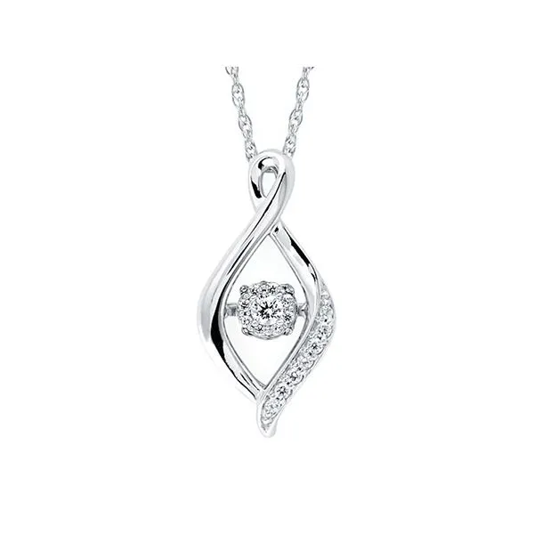 Shimmering Diamond Cluster Necklace