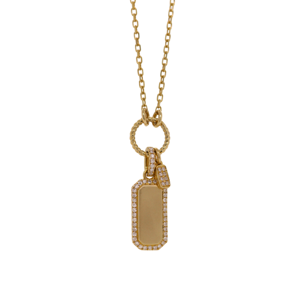 0.14 CT Diamond Tag Necklace Rasmussen Diamonds Mount Pleasant, WI