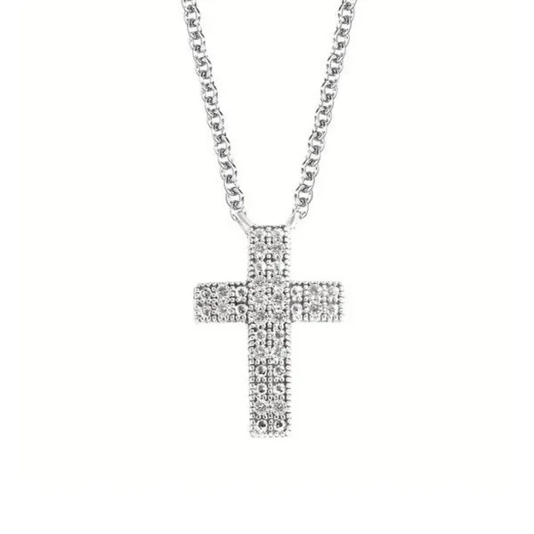 0.05Ct Diamond Cross Necklace Rasmussen Diamonds Mount Pleasant, WI
