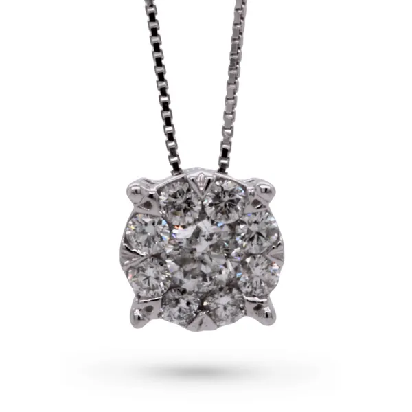 1/2 CT Diamond Cluster Necklace Rasmussen Diamonds Mount Pleasant, WI