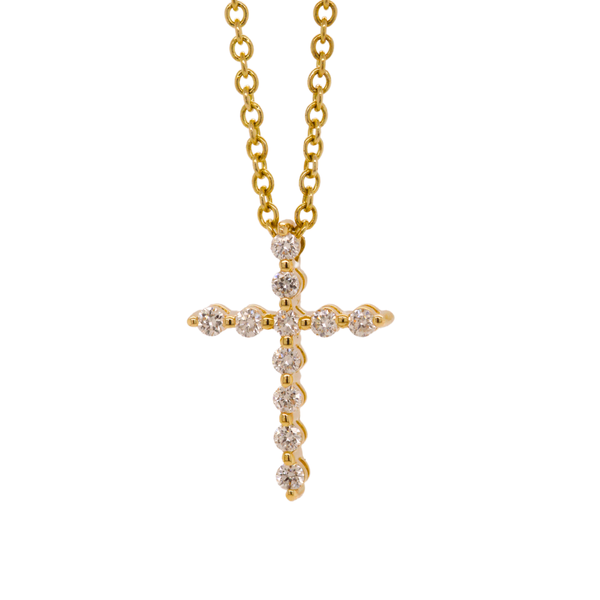 Diamond Cross Necklace Rasmussen Diamonds Mount Pleasant, WI