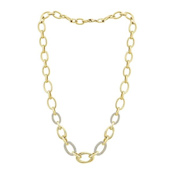 1.20 CTW Gold And Diamond Link Necklace Rasmussen Diamonds Mount Pleasant, WI