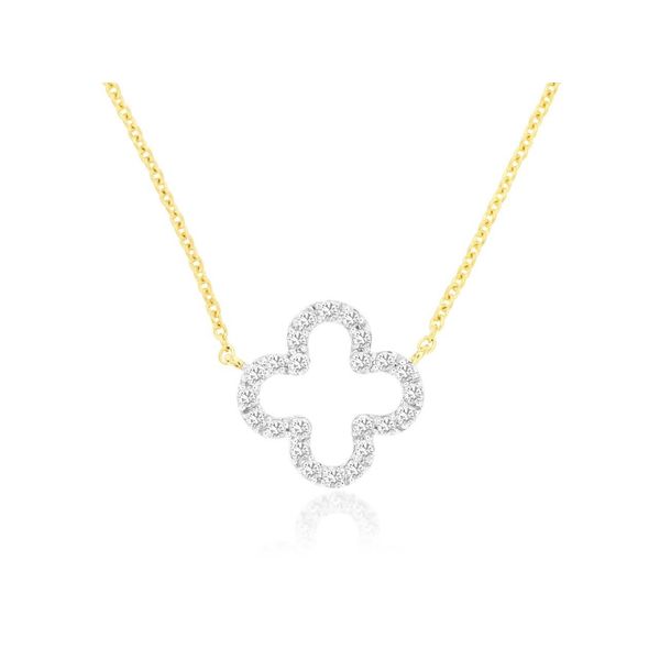 Diamond Clover Necklace Rasmussen Diamonds Mount Pleasant, WI