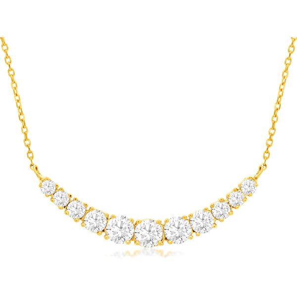 Diamond Curved Bar Necklace Rasmussen Diamonds Mount Pleasant, WI