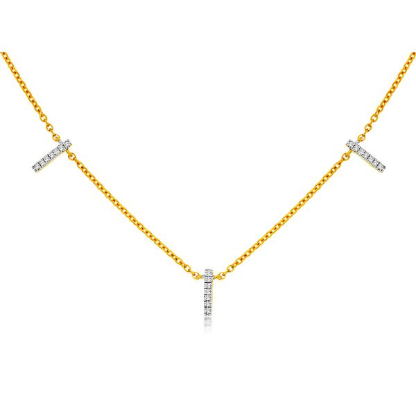 Diamond Station Necklace Rasmussen Diamonds Mount Pleasant, WI