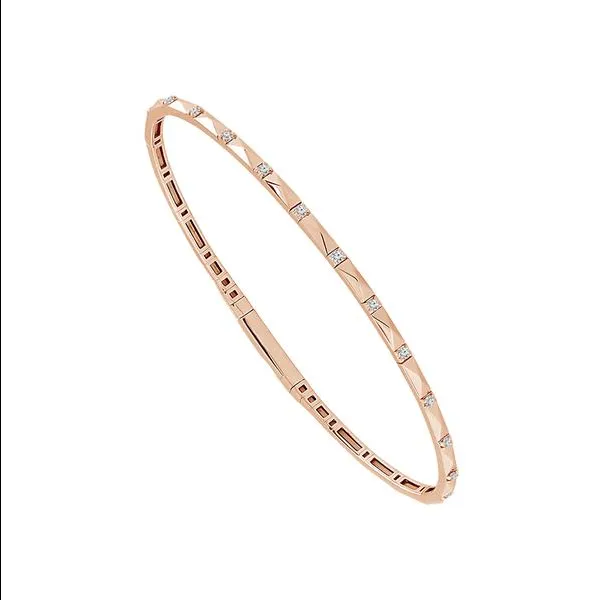 Rose Gold Diamond Bangle Rasmussen Diamonds Mount Pleasant, WI