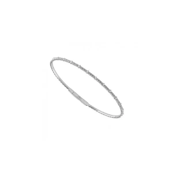 White Gold Diamond Bangle Rasmussen Diamonds Mount Pleasant, WI