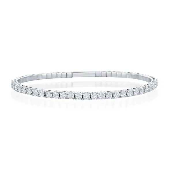 2CT Diamond Flexible Bangle Bracelet Rasmussen Diamonds Mount Pleasant, WI