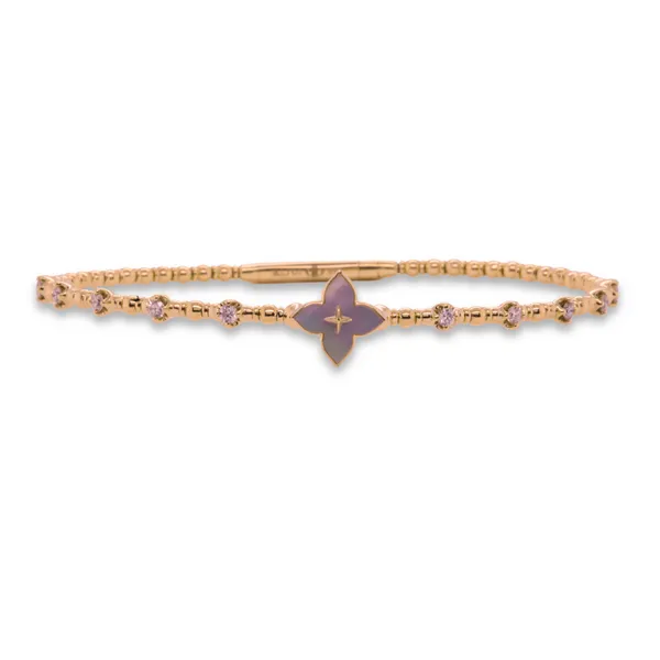 Diamond And Mother Of Pearl Flexi-Bangle Rasmussen Diamonds Mount Pleasant, WI