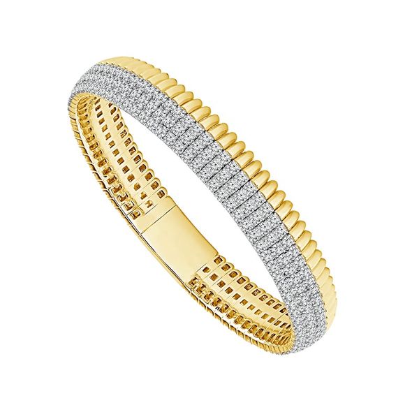 8 CTW White Gold Diamond Bangle Rasmussen Diamonds Mount Pleasant, WI