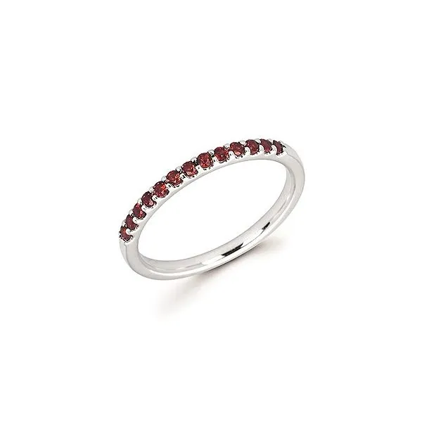 White Gold Garnet Ring Rasmussen Diamonds Mount Pleasant, WI