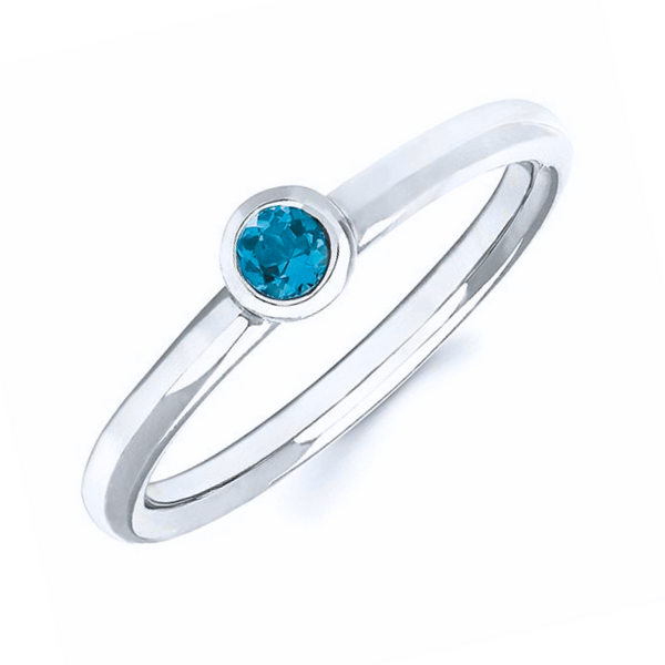 Blue Topaz Ring Rasmussen Diamonds Mount Pleasant, WI