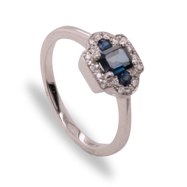 Sapphire and Diamond Ring Rasmussen Diamonds Mount Pleasant, WI