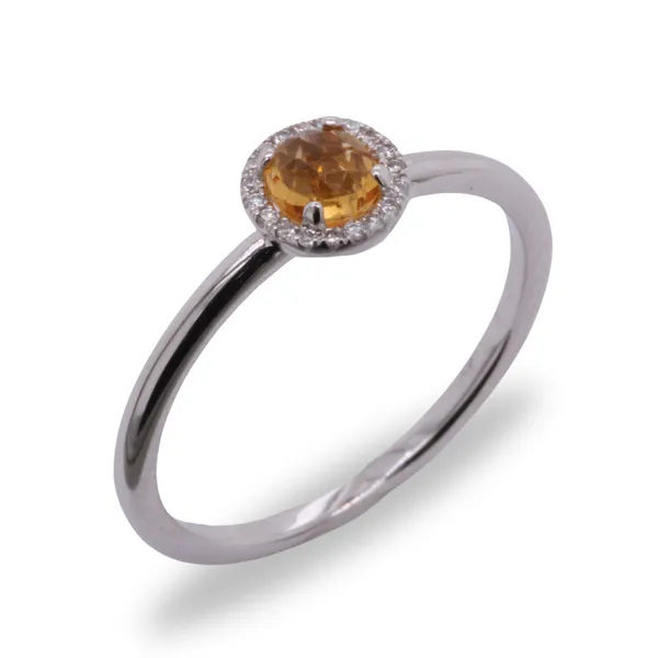 Citrine And Diamond Ring Rasmussen Diamonds Mount Pleasant, WI