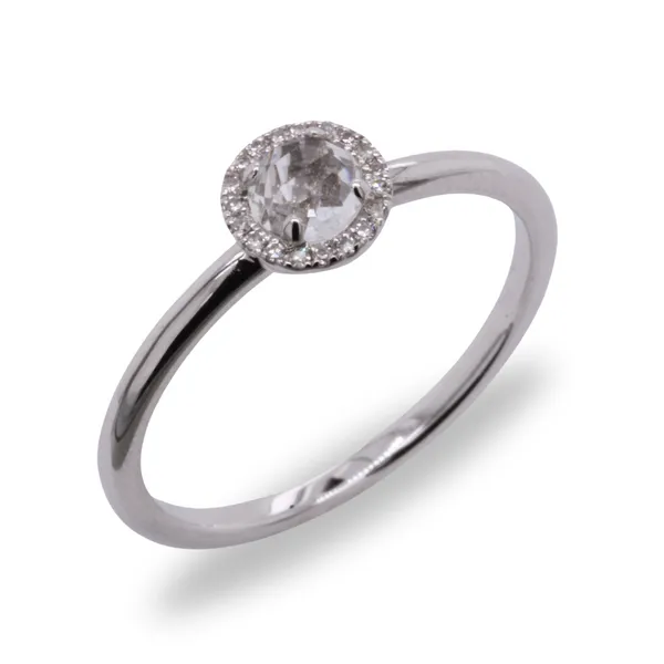 White Quartz And Diamond Ring Rasmussen Diamonds Mount Pleasant, WI