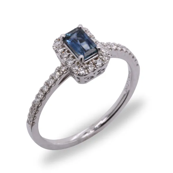 Blue Sapphire and Diamond Ring Rasmussen Diamonds Mount Pleasant, WI