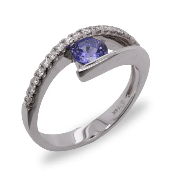 Tanzanite and Diamond Ring Rasmussen Diamonds Mount Pleasant, WI