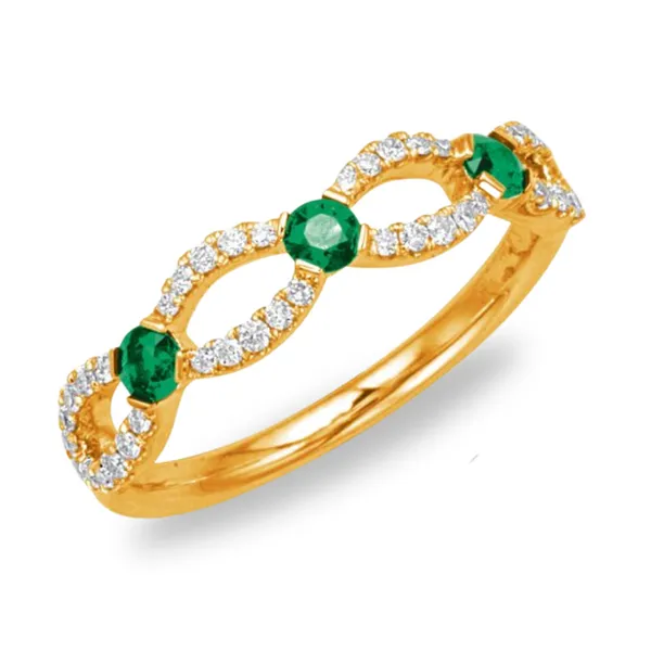 Emerald and Diamond Ring Rasmussen Diamonds Mount Pleasant, WI