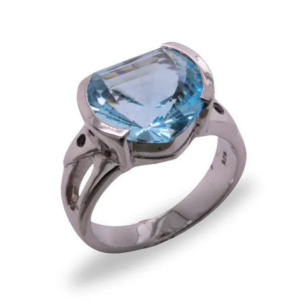 Blue Topaz Ring Rasmussen Diamonds Mount Pleasant, WI