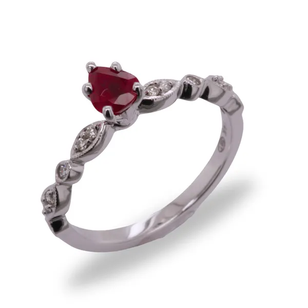 Ruby and Diamond Ring Rasmussen Diamonds Mount Pleasant, WI