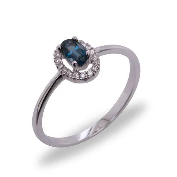 Sapphire And Diamond Ring Rasmussen Diamonds Mount Pleasant, WI