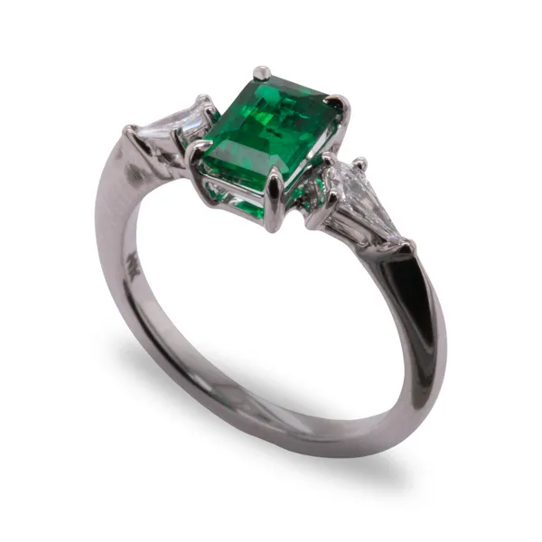 Custom Emerald And Diamond Ring