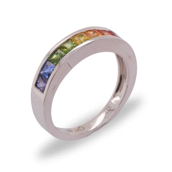 1.46CT Rainbow Sapphire Ring Rasmussen Diamonds Mount Pleasant, WI