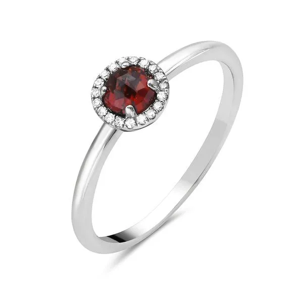 Garnet And Diamond Ring Rasmussen Diamonds Mount Pleasant, WI