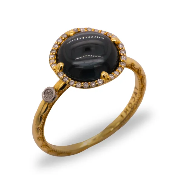 Tacori Topaz And Diamond Ring