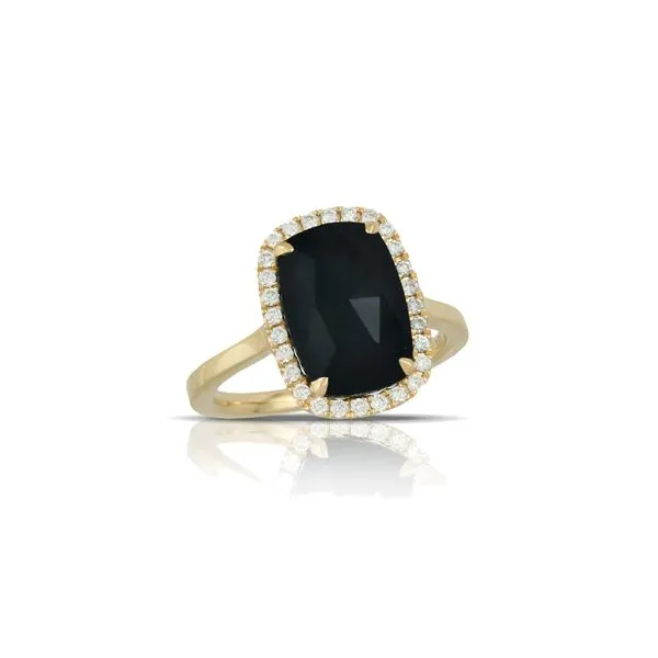 Black Onyx And Diamond Ring Rasmussen Diamonds Mount Pleasant, WI