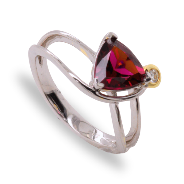 Rhodolite Garnet And Diamond Ring Rasmussen Diamonds Mount Pleasant, WI