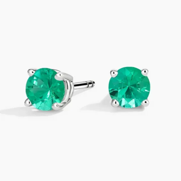 Emerald Stud Earrings Rasmussen Diamonds Mount Pleasant, WI