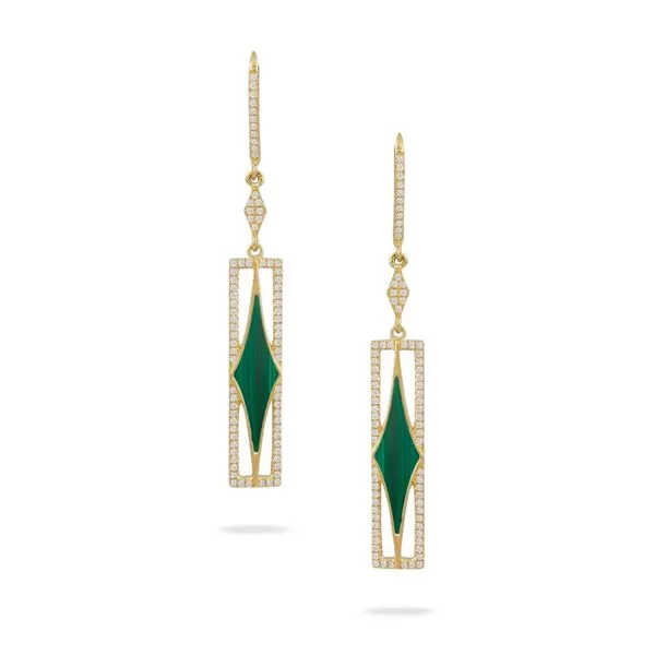 Doves Malachite Earrings Rasmussen Diamonds Mount Pleasant, WI