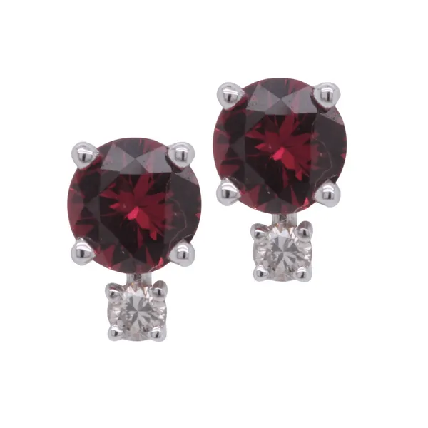 Ruby and Diamond Earrings Rasmussen Diamonds Mount Pleasant, WI