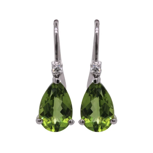 Peridot and Diamond Earrings Rasmussen Diamonds Mount Pleasant, WI