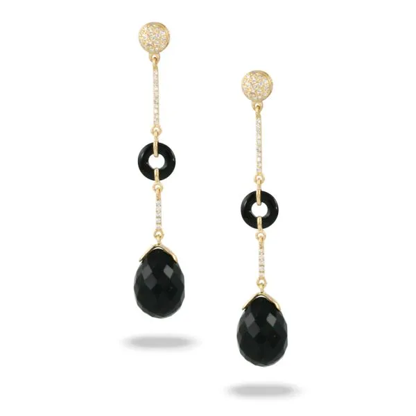 Doves Black Onyx Earrings Rasmussen Diamonds Mount Pleasant, WI