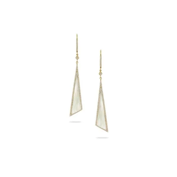 Doves Mother of Pearl and Diamond Earrings Rasmussen Diamonds Mount Pleasant, WI