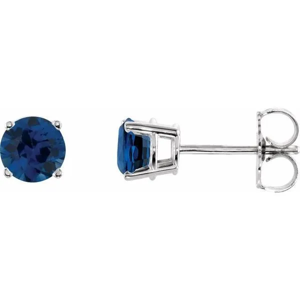 Blue Sapphire Stud Earrings Rasmussen Diamonds Mount Pleasant, WI