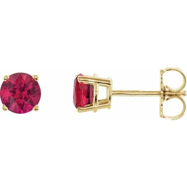 Ruby Stud Earrings Rasmussen Diamonds Mount Pleasant, WI