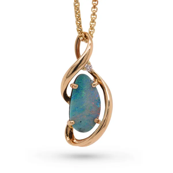Australian Boulder Opal Pendant Rasmussen Diamonds Mount Pleasant, WI