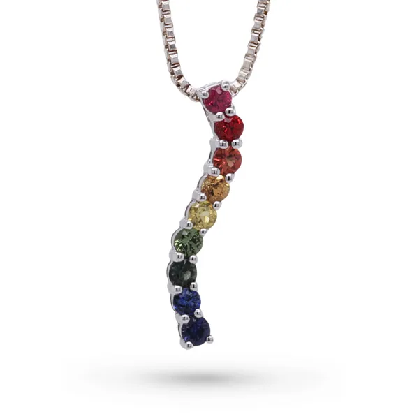 Rainbow Sapphire Pendant Rasmussen Diamonds Mount Pleasant, WI