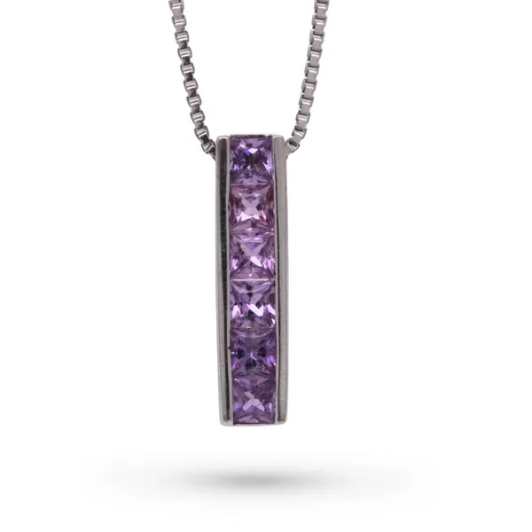 Purple Sapphire Pendant Rasmussen Diamonds Mount Pleasant, WI