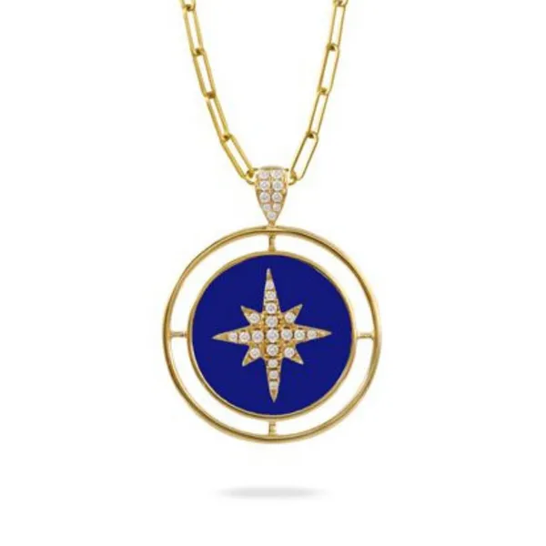 Doves Lapis And Diamond Star Necklace Rasmussen Diamonds Mount Pleasant, WI