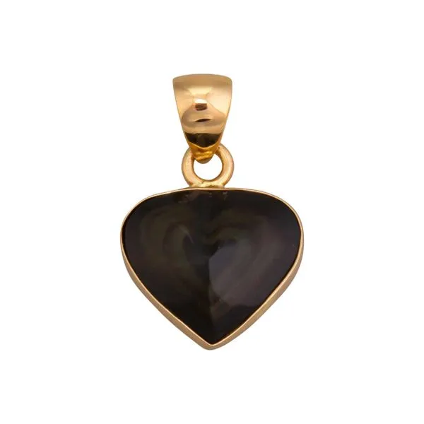 Charles Albert Rainbow Obsidian Heart Pendant Rasmussen Diamonds Mount Pleasant, WI