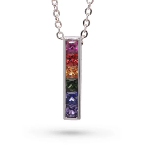 Rainbow Sapphire Pendant Rasmussen Diamonds Mount Pleasant, WI