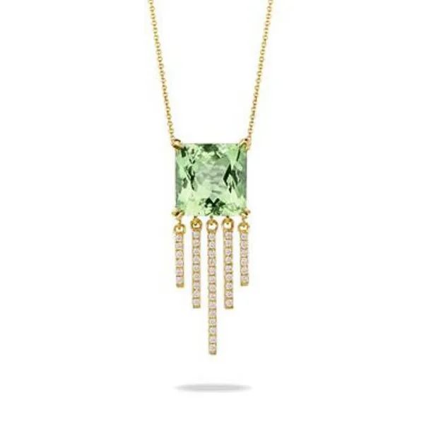 Doves Green Quartz And Diamond Necklace similar item image
