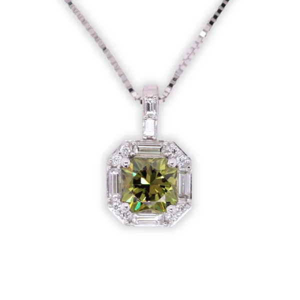 Demantoid Garnet and Diamond Pendant Rasmussen Diamonds Mount Pleasant, WI