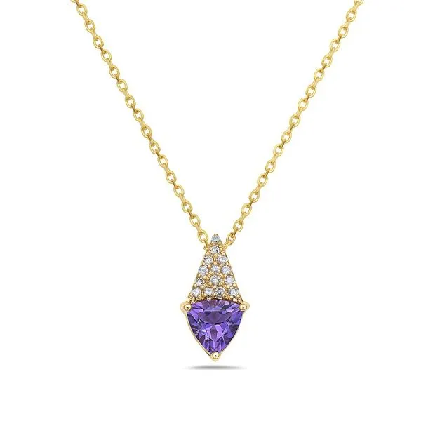 Amethyst And Diamond Pendant Rasmussen Diamonds Mount Pleasant, WI