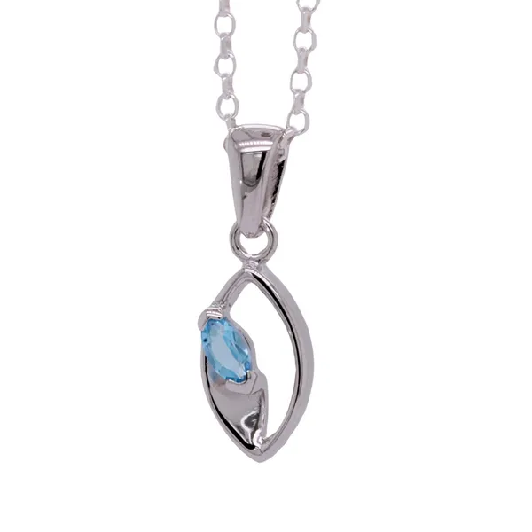 Blue Topaz Pendant Rasmussen Diamonds Mount Pleasant, WI